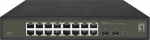 Valdomas L2 Gigabit Ethernet tinklo jungiklis - LEVELONE - GES-2118 - 16 RJ-45 prievadų - QoS