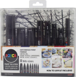 Posca - 8 Nib Size Black Set (401619)