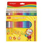Keyroad spalvoti pie&scaron;tukai, 48 vnt., trikampiai, JS745488