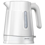 Virdulys MPM MCZ-119 elektrinis virdulys 1 L, 2200 W &ndash; kompakti&scaron;ka galia, &scaron;varus baltas dizainas