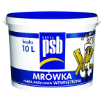 Akriliniai dažai sienoms ir luboms PSB, balti, 10 l