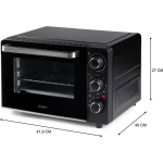 Orkaitė DOMO DO807GO mini bake and snack oven - 20 L - black - 1300watt -