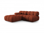 Modulinė sofa Micadoni Bellis, 282x94x64 cm, oranžinė