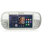 7 colių ekranas 2+64 gb stereo sistema, Junsun skirta fiat 500 2007&ndash;2015 m. modeliams, juodos balta
