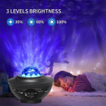 Projektorius LED Galaxy Light - Star lempa / Naktinė lempa Star projektorius Juoda