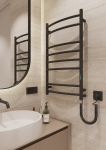 Elektrinis rank&scaron;luosčių džiovintuvas ELNA Ladder 8 Juodas 130 W 480x810 mm