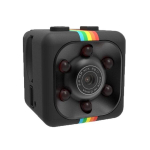 Mini HD kamera su naktiniu matymu ir 1080p rai&scaron;ka, juoda