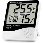 Skaitmeninis laikrodis su temperatūros ir drėgmės matavimo funkcija Htc-1