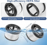 Heykewi Hepa filtro atsarginės dalys, skirtos Xiaomi G10 Plus / G10 / G9 Plus / G9 dulkių siurbliams, Dreame Z10 Station / T10 / T20 / T30 / R10 / R10 Pro / R20 / R20 Pro dulkių siurblių priedų rinkinys (7