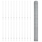 Tvorų stulpai 22 vnt. U-kanalo 150 cm cinkuoto plieno,&Scaron;e&scaron;iakampė tvora 1.5x50 m cinkuoto plieno