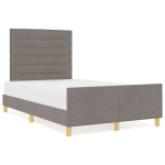 vidaXL Lovos rėmas su galvūgalio Taupe 120 x 200 cm audinys
