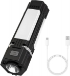Led stovyklavimo lempos, 3000 mah stovyklavimo žibintas, įkraunamas led žibintuvėlis, darbo lemputė, stovyklavimo lemputė su nuolat reguliuojamu ry&scaron;kumu ir 5 &scaron;viesos režimais, sulankstoma palapinės lempa stovyklavimui, žygiams, avariniams atvejams