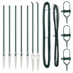 Stulpai su smaigaliu 7 vnt &Oslash;32 mm 160 cm Cinkuotas plienas