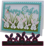 Metal cutting dies easter bunny family easter bunny bow cutting dies stencils for diy scrapbooking album decorative embossing paper card making