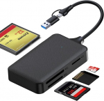 Oblinple Sd kortelių skaitytuvas, 4 viename Usb 3.0 Usb C kortelių skaitytuvas, didelės spartos kortelių skaitytuvas, Tf kortelių adapteris atminties kortelių skaitytuvas, kortelių skaitytuvas, skaitantis 4 lizdus Sd Micro Sd Sdhc Sdxc Cf Ms Duo