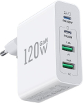 Įkroviklis usb c, 100 w mac book įkroviklis, 4 prievadų greitasis įkroviklis, maitinimo &scaron;altinis usb ki&scaron;tukas, skirtas iphone 16/15/14 pro max, mac book pro/air adapteris, skirtas samsung galaxy s24/tabletėms/ne&scaron;iojamam kompiuteriui/mobiliųjų telefon ...