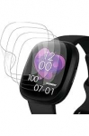 [4 vienetų pakuotė] Fitbit Sense mink&scaron;tas Tpu, nedūžtantis grūdintas stiklas Fitbit Versa 3 ekrano apsauga, didelis skaidrumas, apsauganti nuo ne&scaron;varumų ekrano apsauga Fitbit Versa 3/4/fitbit Sense/sense 2 ekranui
