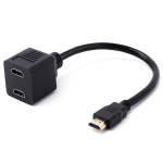 Hdmi skirstytuvas 1 įvestis į 2 i&scaron;vestis, 4k @ 60hz hdmi jungiklis 1 įvestis į 2 i&scaron;vestis vienu metu, 2 monitoriai tuo pačiu metu, skirtas hd lcd televizoriui, blu-ray dvd, fire stick