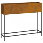 pakeltas sodinimo konteineris 100x26x82 cm atsparaus oro sąlygoms plieno