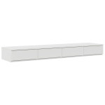 Lovos stalčius Baltas 140x36,5x16,5 cm I&scaron; dirbtinės medienos