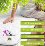 Bambuko pluo&scaron;to antčiužinis, apsaugantis nuo dulkių erkučių, bakterijų, neper&scaron;lampamas, kvėpuojantis, itin mink&scaron;tas, tylus paklodės tipo, puikiai tinkantis čiužinio užvalkalas, premium klasės, kra&scaron;telis 35 cm