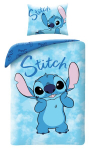 Medvilninė patalynė 160x200 Lilo ir Stitch Hit Youth mėlyna