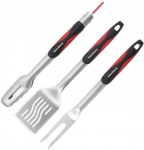 Grilio įrankių rinkinys Klausberg KB-7899, 43 cm, juodas/sidabrinės spalvos