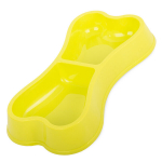 Plastikinis dubenėlis &scaron;unims ir katėms, dvigubas, 250 ml x 2
