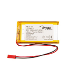 Li-Po LP584070 Akyga AKY0105 3.7V / 1500mAh PCM akumuliatorius JST 2 kontaktų jungtis 150mm