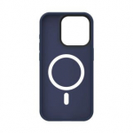 &bdquo;Connect&ldquo; Apple iPhone 15 Pro Max hibridinis dėklas su magnetiniu PC+TPU, mėlynas