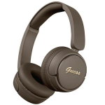 Headphones Guess Bluetooth 5.3 Metal Logo Script brown