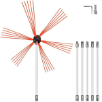 Kaminų valymo rinkinys Vevor, 6 m