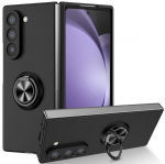 &bdquo;Fashion&ldquo; Kickstand kieto plastiko dėklas - juodas (Galaxy Fold7)