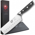 Nakiri virtuvinis peilis ORIENT anglies serija &ndash; voki&scaron;kas X50 Ultra+ plienas, juodas