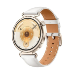 HUAWEI Watch GT6 41mm Gold Stainless Steel Case with White Composite Leather Strap