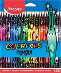 Spalvoti pie&scaron;tukai Maped Color'Peps Monster, 369003, 24 spalvos
