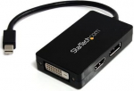 Adapteris StarTech MDP2DPDVHD Travel A/V 3-in-1 Mini DisplayPort to DisplayPort DVI HDMI