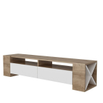 TV staliukas Kalune Design Sosruko, rudas/baltas