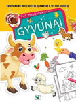 Spalvinimo ir užduotėlių knygelė Gyvūnai su 50 lipdukų, 3-4 metų vaikams