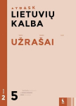 Lietuvių kalba. Užra&scaron;ai 5 kl. 2 d.