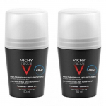 Rutulinis dezodorantas jautriai odai Vichy Homme Anti-Perspirant Anti-Irritation, 2x50 ml