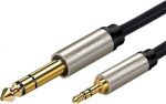 Ugreen AV127 garso laidas, 3,5 mm, TRS, 2 m, pilkas