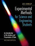 Experimental Methods for Science and Engineering Students: An Introduction to the Analysis and Presentation of Data 2nd Revised edition