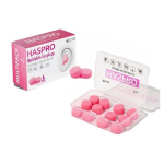 HASPRO silikoniniai ausų ki&scaron;tukai (27dB), 6 porų, rožinis