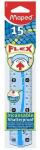 Lanksti liniuotė Maped Flex 15 cm, mėlyna ir žalia