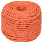 Oranžinė darbo virvė, 10mm, 25m
