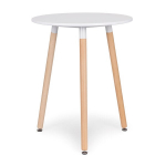 Virtuvės stalas ModernHome, 60 cm, baltas