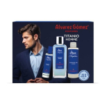 Rinkinys Alvarez Gomez Titanio vyrams: kvapusis vanduo EDP, 150 ml + 30 ml + kūno losjonas, 200 ml