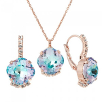 Papuo&scaron;alų rinkinys moterims DiamondSky Crete (Vitrail Light) su Preciosa kristalais DS00S400
