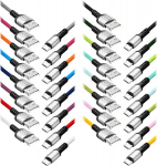 Exc Usb - micro Usb Braid kabel, 1.2m, 2.4a, greitas įkrovimas